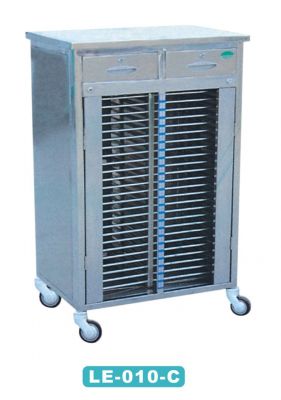 Stainless steel SO check case history folder car with two drawers and locks